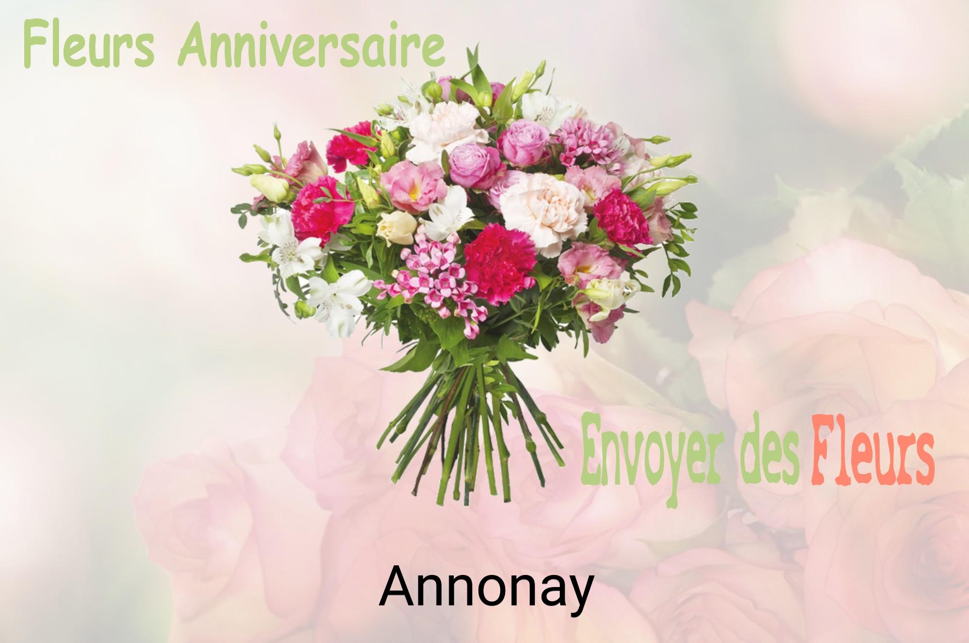 Bouquet de fleurs d’anniversaire livré à Annonay