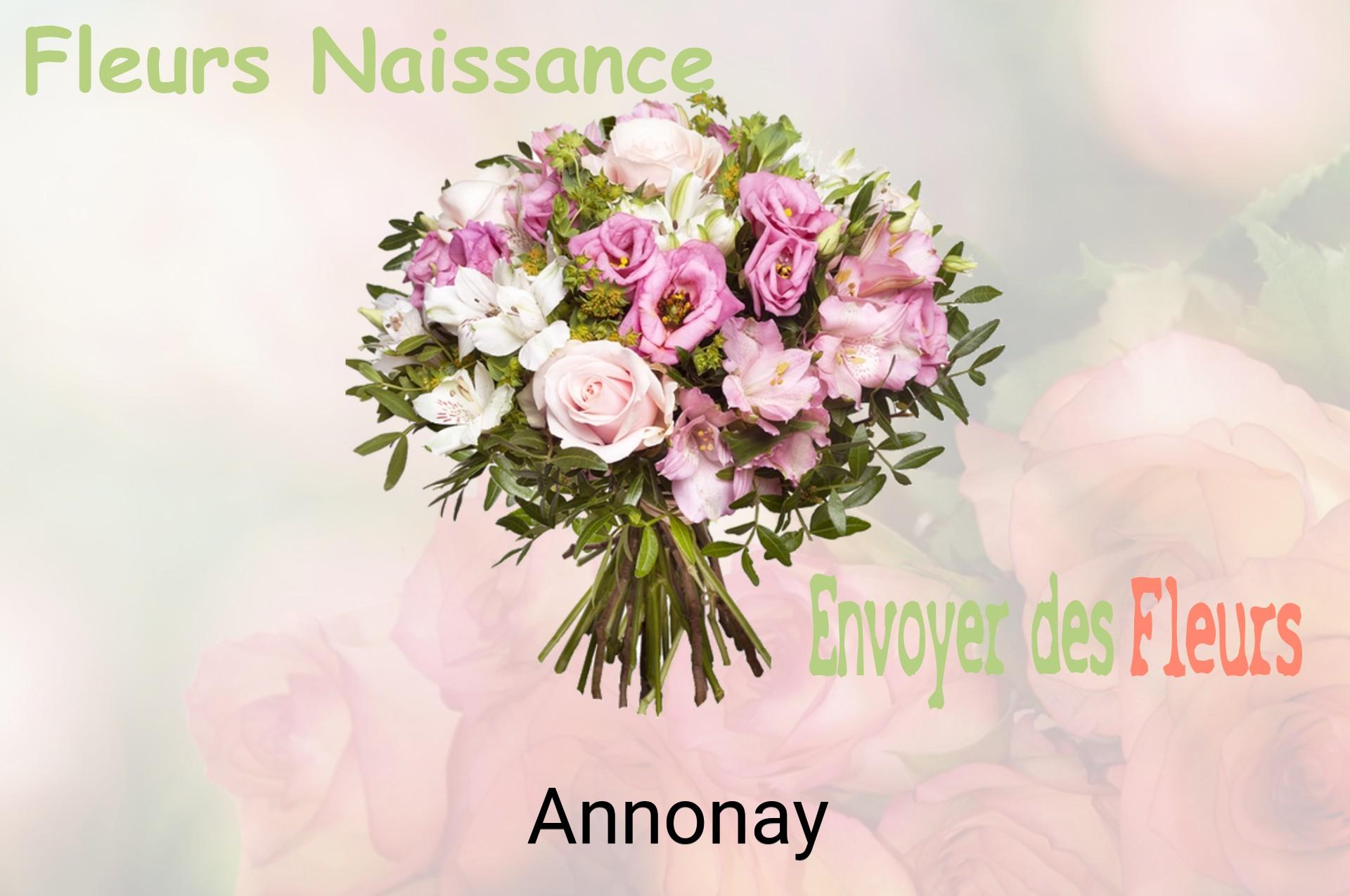 Bouquet de fleurs de naissance livré à Annonay